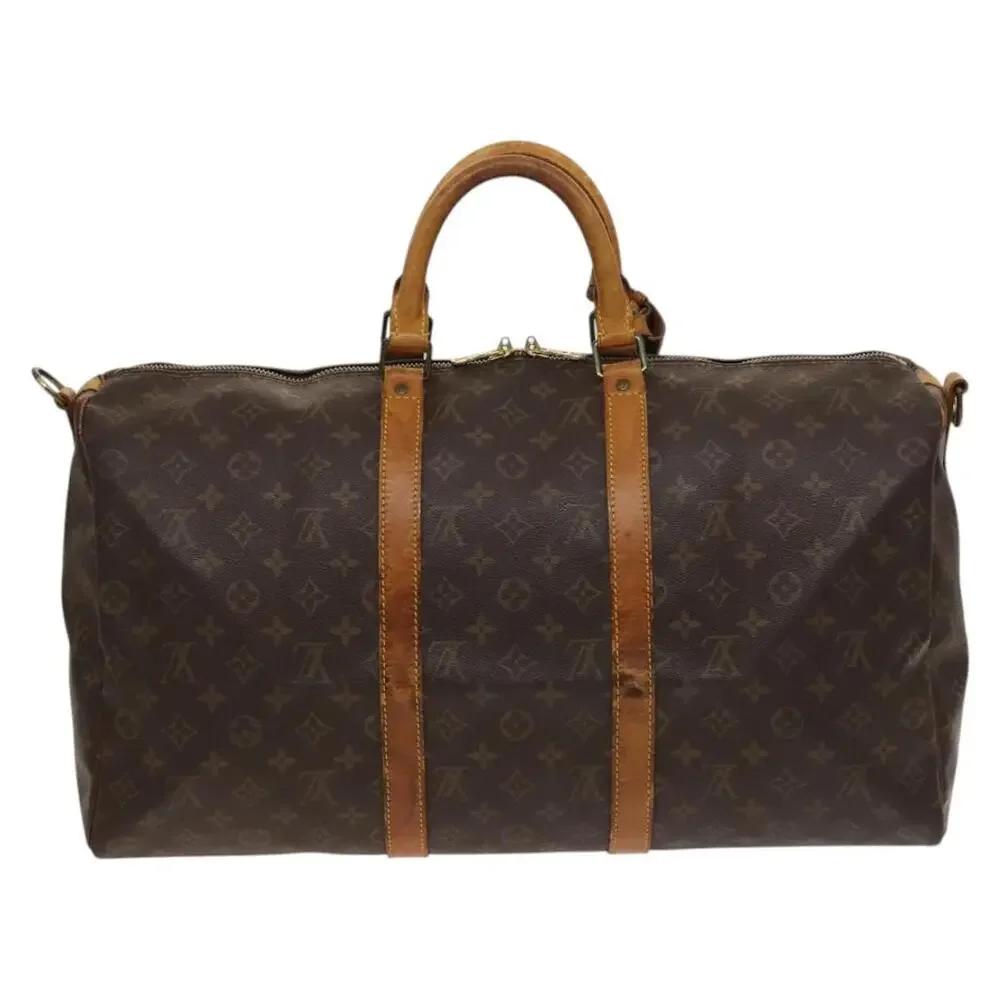 LOUIS VUITTON Monogram Keepall Bandouliere 50 Boston Bag M41416